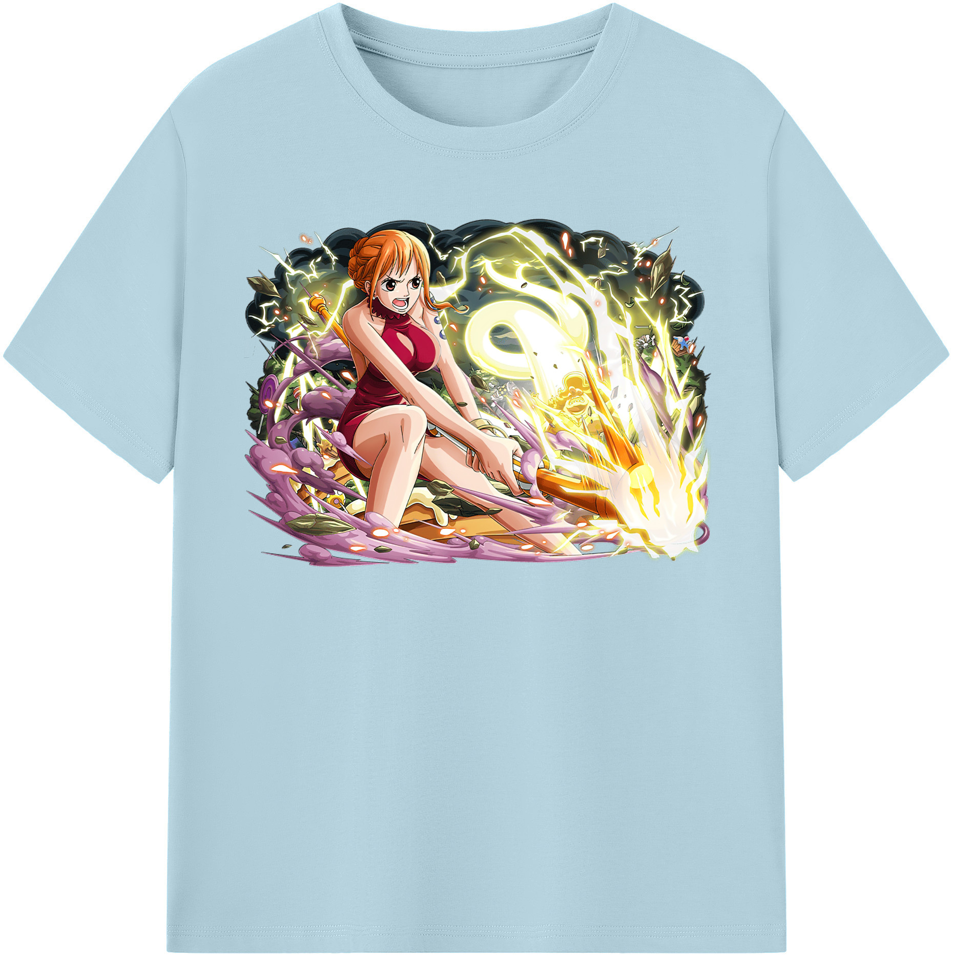 ワンピース ナミ ONE PIECE Nami 綿100％半袖Tシャツ（フロントプリント）
